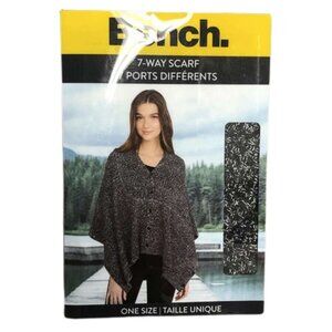 Bench Women's Grey & White 7-Way Knit Scarf / One Size